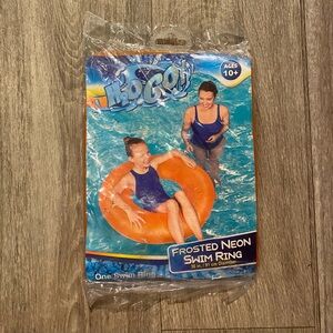 NEW H2O Go! Frosted Neon Swim Ring - Orange